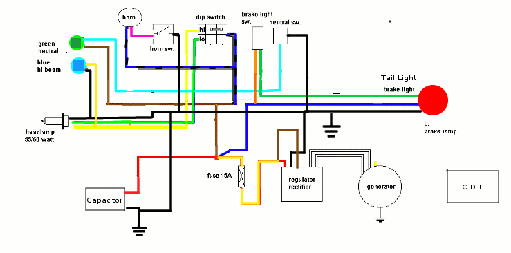 1000+ images about Motorcycle Wiring Diagram on Pinterest | Honda